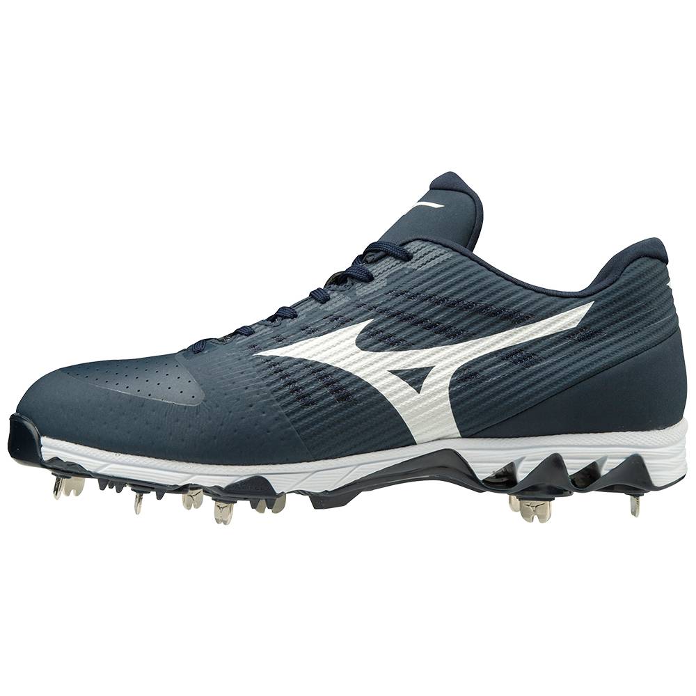 Tenis Baseball Mizuno 9-Spike Ambition Baixo Metal - Homem - Azul Marinho/Branco - YDLHX8530